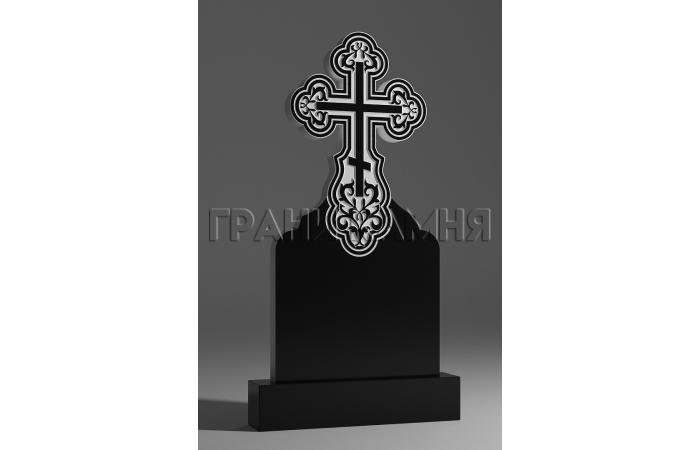 Резной гранитный памятник в виде креста № 95/10