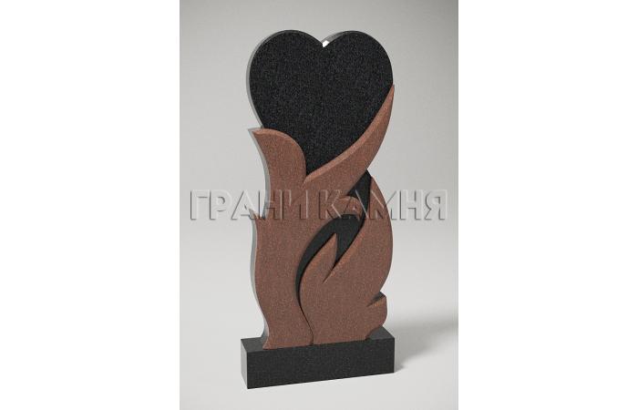 Гранитный памятник комбинированный на могилу № 288/10