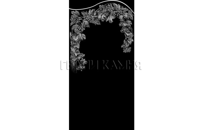 Вертикальный гранитный памятник с виноградной лозой №71