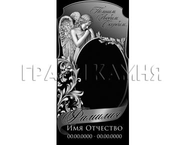 Вертикальный гранитный памятник на могилу с ангелом №85