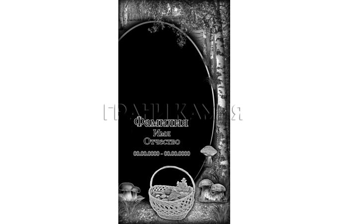 Вертикальный гранитный памятник на могилу №198