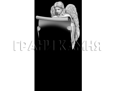 Вертикальный гранитный памятник на могилу с ангелом №227