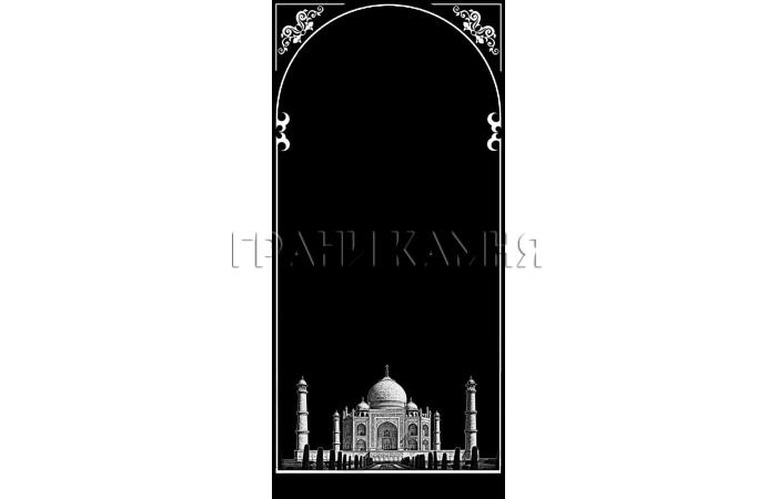 Вертикальный гранитный памятник на могилу с мечетью №247