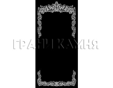 Вертикальный гранитный памятник на могилу с крестом №248