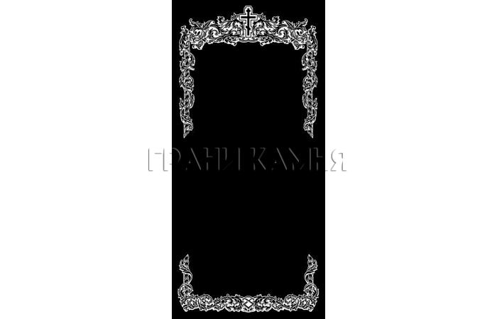 Вертикальный гранитный памятник на могилу с крестом №248