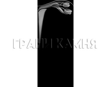 Вертикальный гранитный памятник на могилу с розами №266