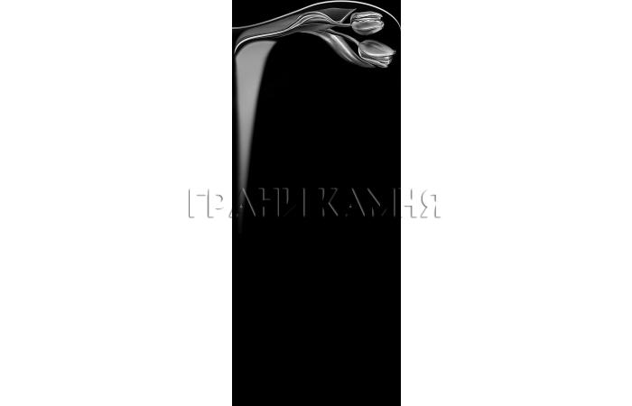 Вертикальный гранитный памятник на могилу с розами №266