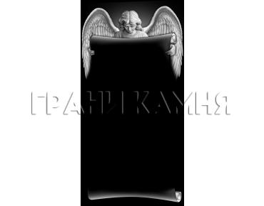 Вертикальный гранитный памятник на могилу с ангелом №308