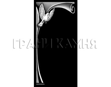 Вертикальный гранитный памятник на могилу с голубем №324