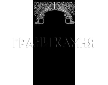 Вертикальный гранитный памятник на могилу с крестом №331