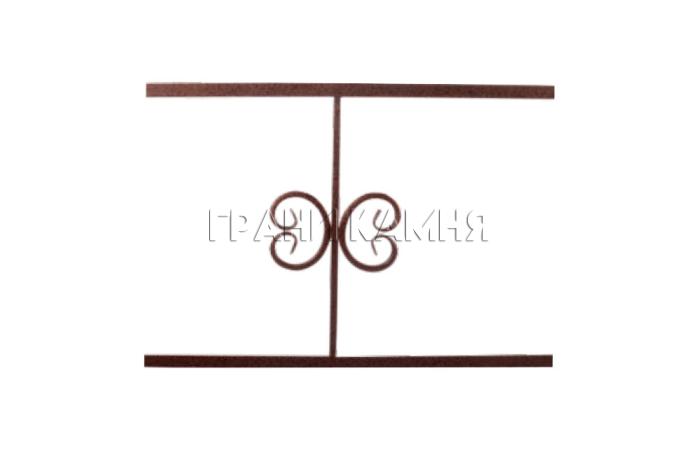 Ограда металлическая на могилу №2