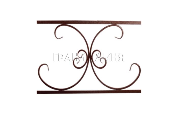 Металлическая ограда на могилу №3