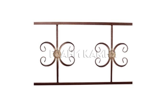 Ограда на кладбище металлическая №4