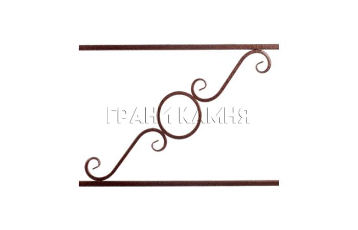 Ограда металлическая на кладбище №5