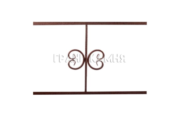 Металлическая ограда на кладбище №6