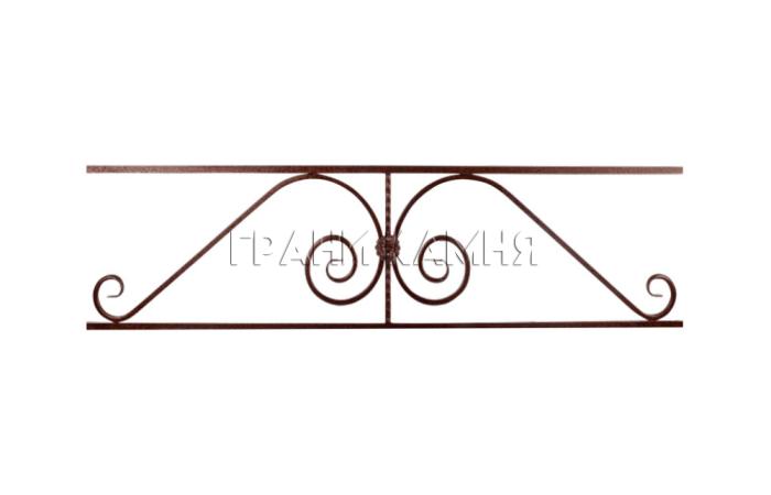 Ограда для могилы металлическая №7