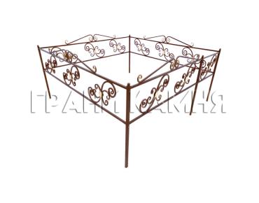 Ограда металлическая для могилы №8