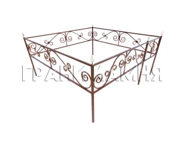 Оградка на могилу металлическая №10