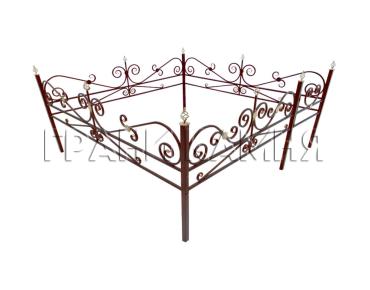 Оградка металлическая на могилу №11