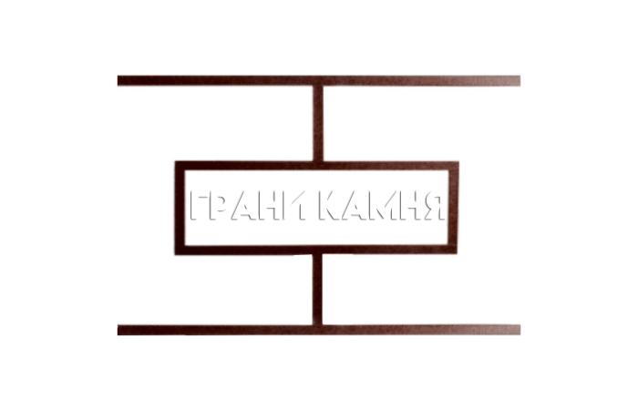 Металлическая оградка на могилу №12