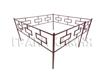 Металлическая оградка на могилу №12