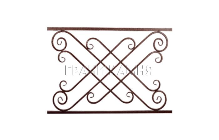 Оградка на кладбище металлическая №13