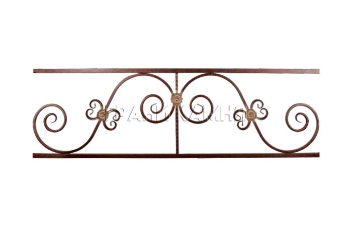 Оградка металлическая на кладбище №14