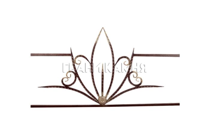 Металлическая оградка на кладбище №15