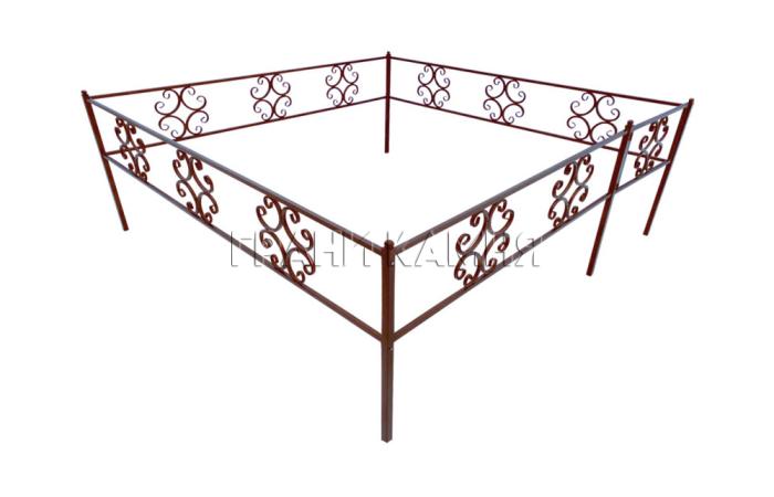 Оградка металлическая для могилы №17