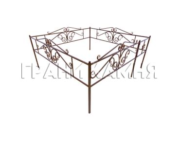 Металлическая оградка для могилы №18