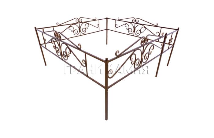 Металлическая оградка для могилы №18