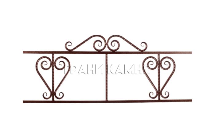 Ограда на могилу металлическая №19