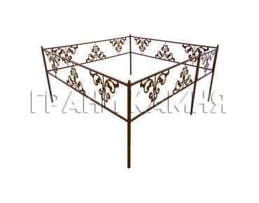 Ограда металлическая на могилу №20