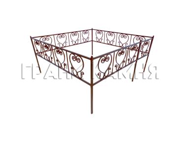 Металлическая ограда на могилу №21