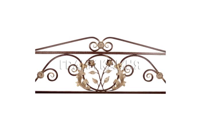 Ограда для могилы металлическая с цинкогрунтом №22