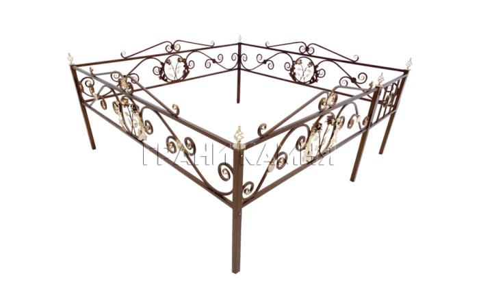 Ограда для могилы металлическая с цинкогрунтом №22