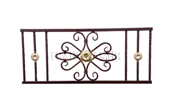 Ограда на могилу кованая с цинкогрунтом №23