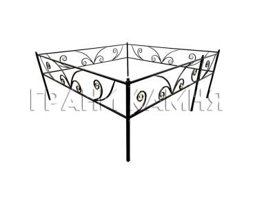 Оградка металлическая на могилу №30