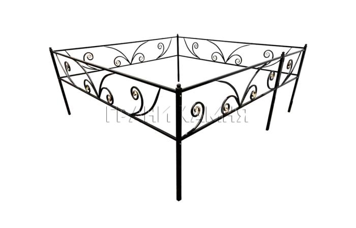 Оградка металлическая на могилу №30