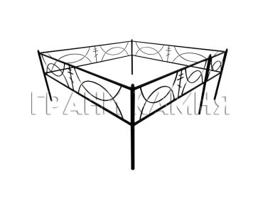 Оградка на кладбище металлическая №33