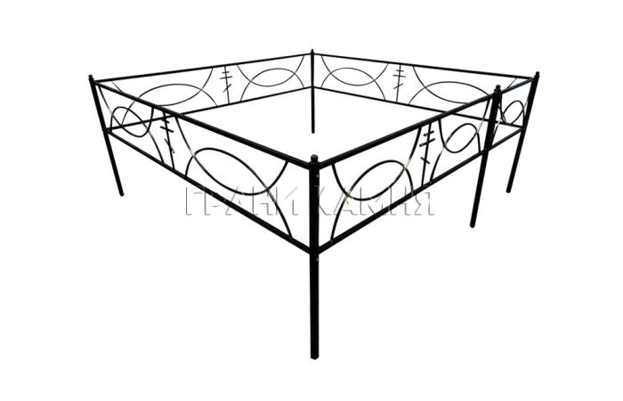 Оградка на кладбище металлическая №33