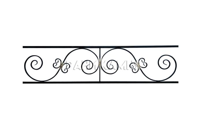 Оградка металлическая на кладбище №34