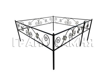 Оградка металлическая на кладбище №34
