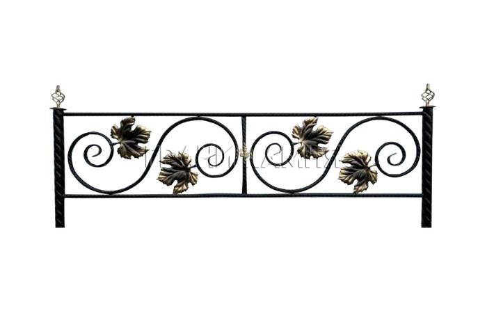 Оградка для могилы металлическая №36