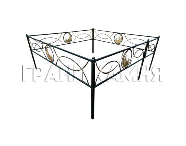 Оградка металлическая для могилы №37 Минорет