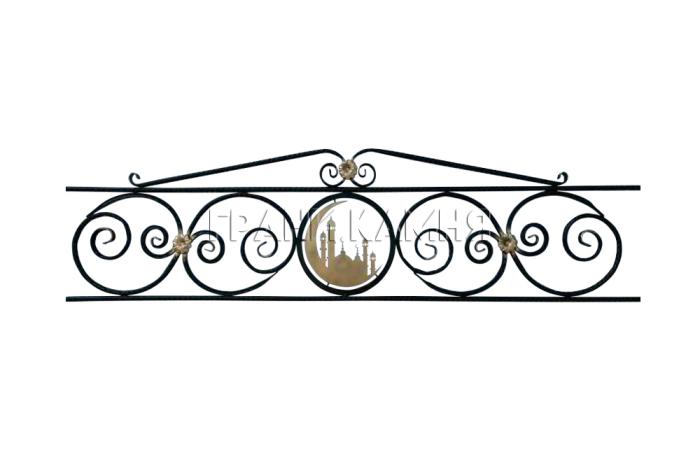 Металлическая оградка для могилы №38 Минорет