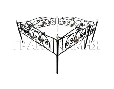 Металлическая оградка для могилы №38 Минорет