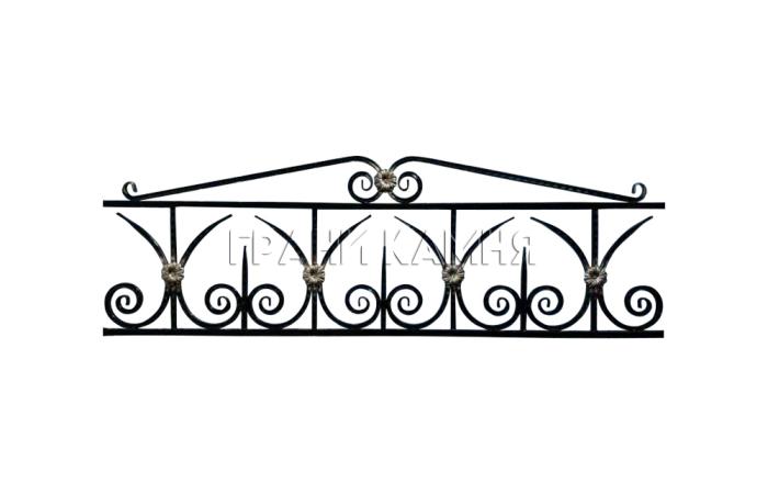 Ограда на кладбище металлическая №39