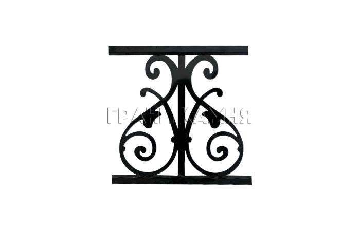 Ограда металлическая на кладбище №40