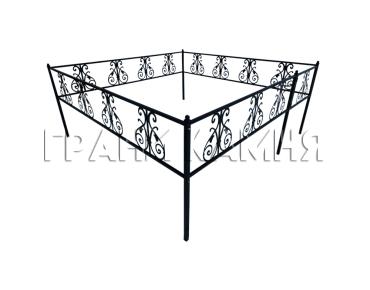 Ограда металлическая на кладбище №40